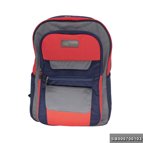 School backpack model 7 blue