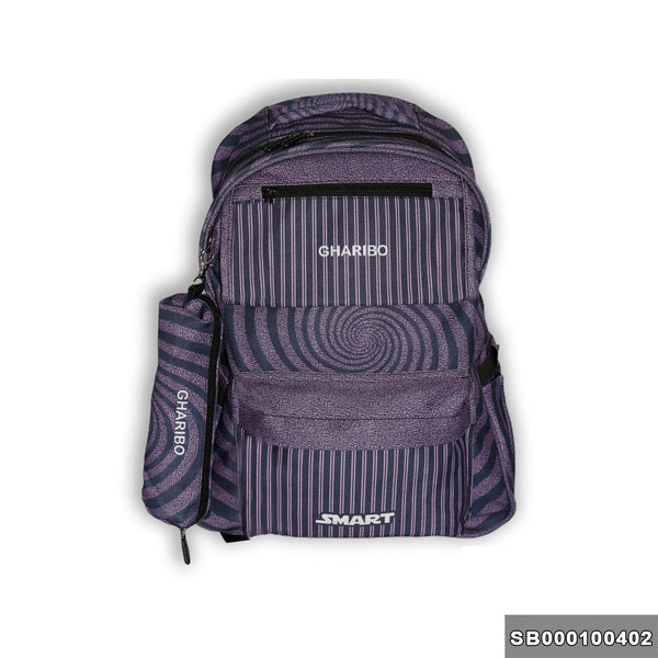 School backpack model 1 circles purple