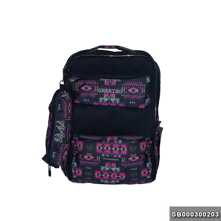 School backpack model 3 Motif blue