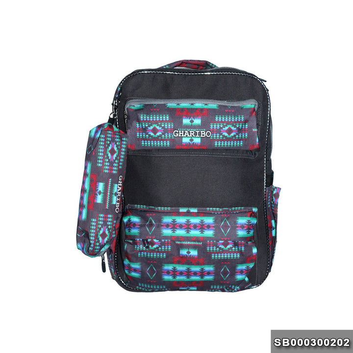 School backpack model 3 Motif gray