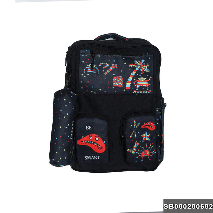 School backpack model 2 be smart3 black