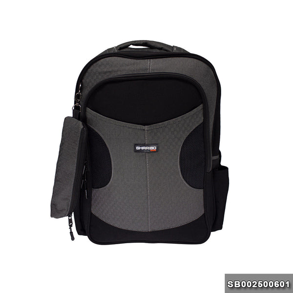 School backpack model 25 Solid gray