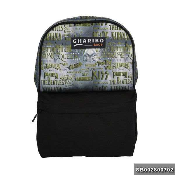 Sport backpack model 28 letters green