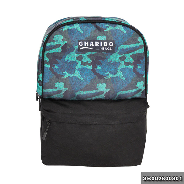 Sport backpack model 28 camouflag blue