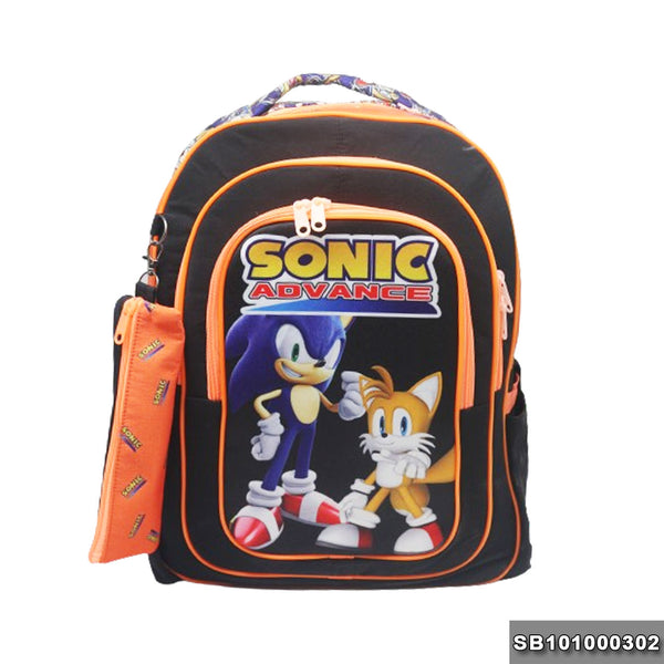 School backpack Size 17 sonic1 model 10-24 black