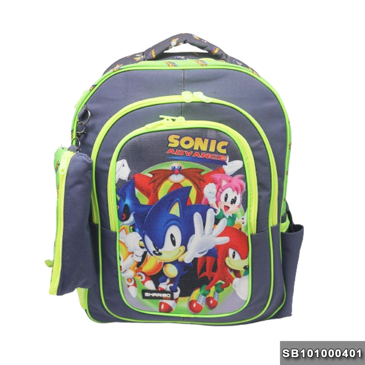 School backpack Size 17 sonic2 model 10-24 gray