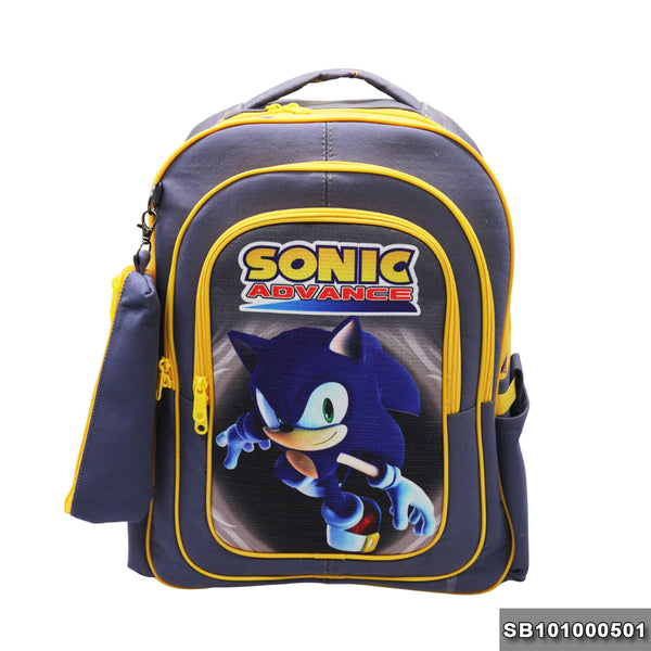 School backpack Size 17 sonic3 model 10-24 gray