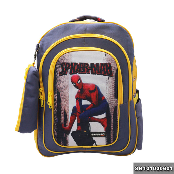 School backpack Size 17 SpiderMan1 model 10-24 gray