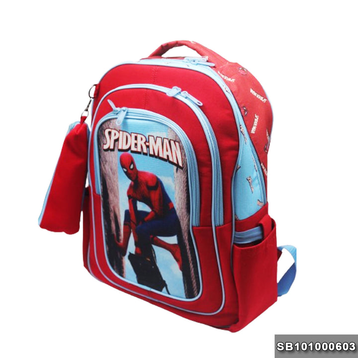 School backpack Size 17 SpiderMan1 model 10-24 red