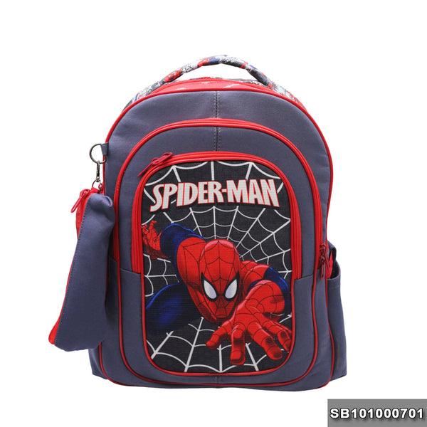 School backpack Size 17 SpiderMan2 model 10-24 gray