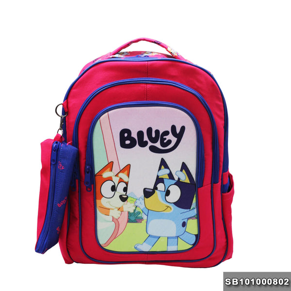 School backpack Size 17 Bluey1 model 10-24 pink