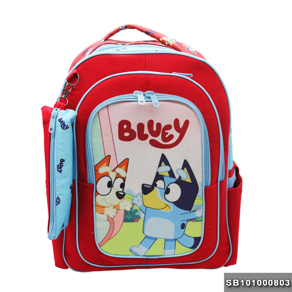 School backpack Size 17 Bluey1 model 10-24 red