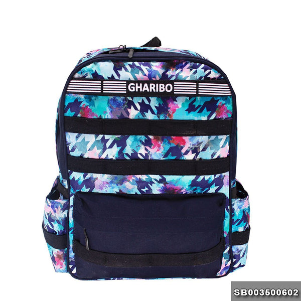 Sport backpack with one hand model 35 Size 18 Colorful blue