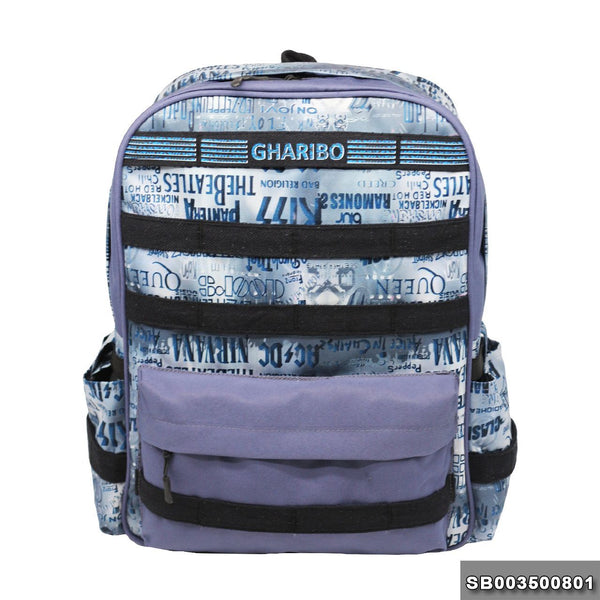 Sport backpack with one hand model 35 Size 18 Writings blue