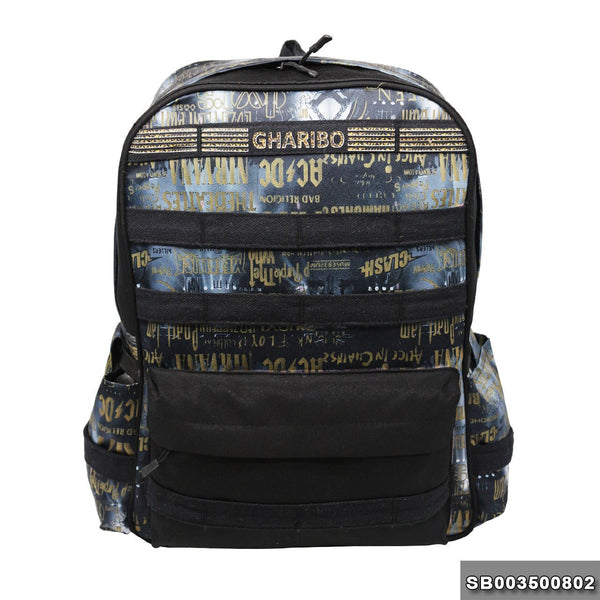 Sport backpack with one hand model 35 Size 18 Writings green