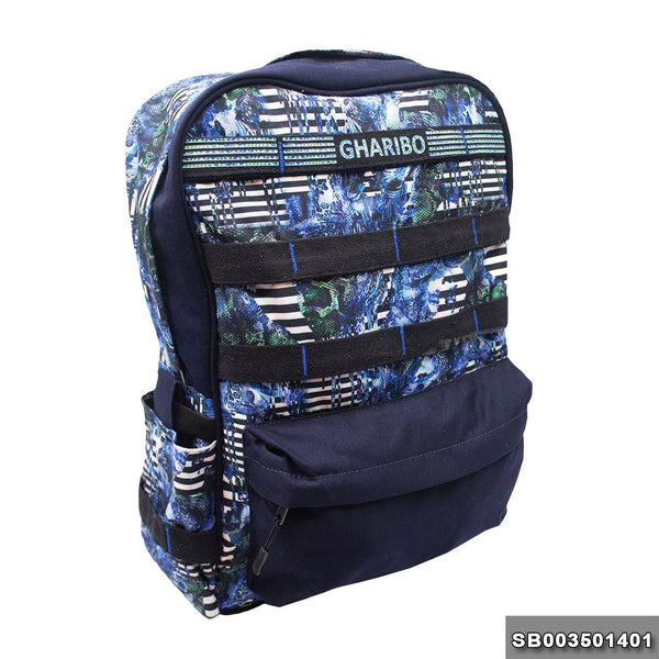 Sport backpack with one hand model 35 Size 18 striped blue