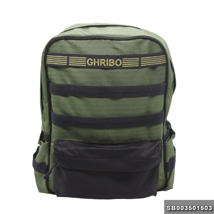 Sport backpack with one hand model 35 Size 18 Solid green