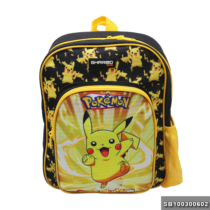 School backpack Size 13 Bokemon model 3-24 black