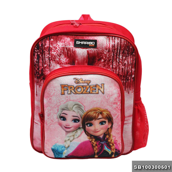 School backpack Size 13 Frozen model 3-24 red