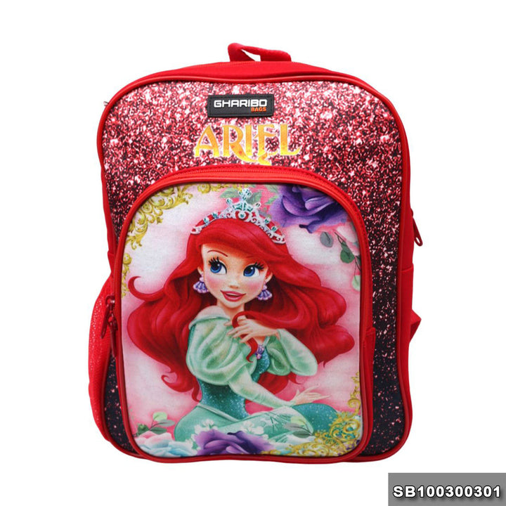 School backpack Size 13 Little Mermaid model 3-24 red