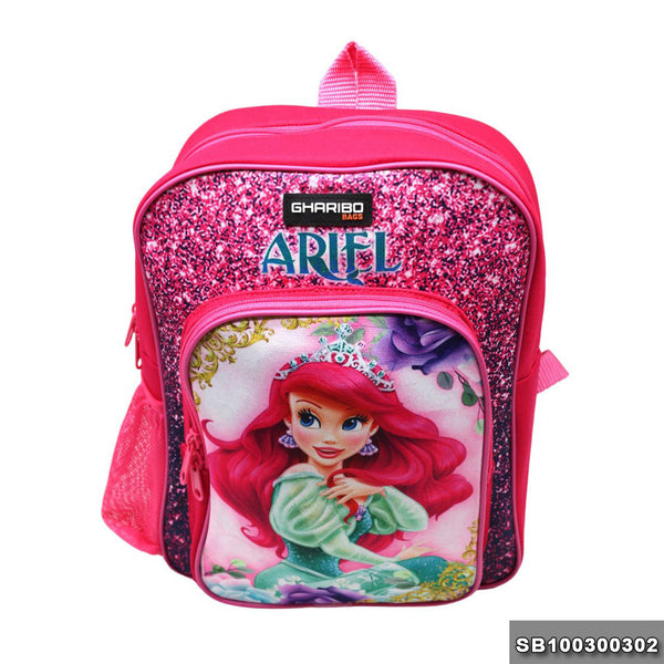 School backpack Size 13 Little Mermaid model 3-24 pink