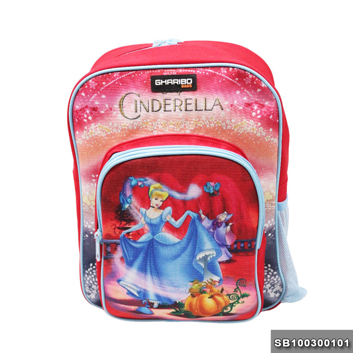 School backpack Size 13 Cinderlla model 3-24 red