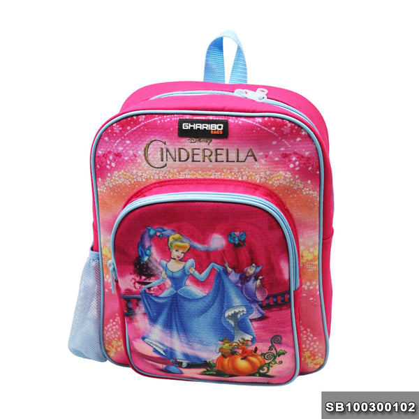 School backpack Size 13 Cinderlla model 3-24 pink