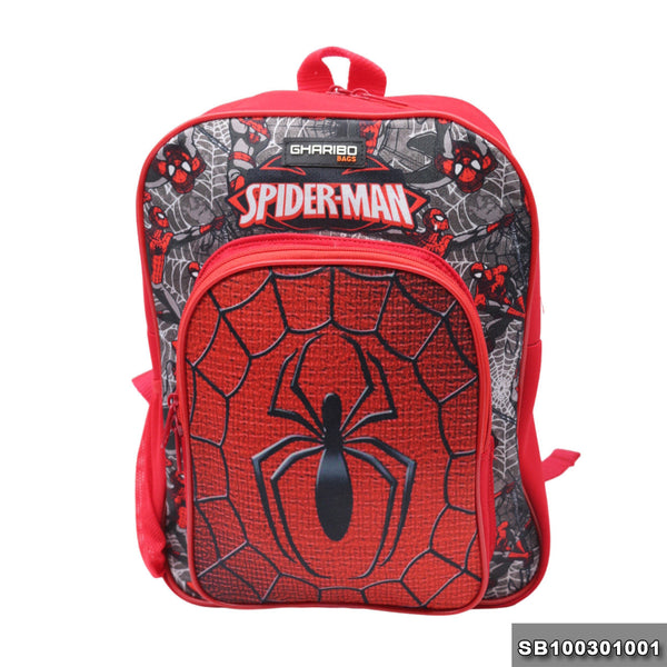 School backpack Size 13 SpiderMan model 3-24 red