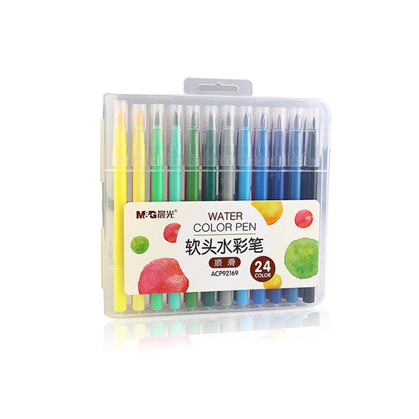 <p> 

Experience the joys of painting with M&G's Watercolor Pen 24pcs set! This incredible set is the perfect companion for all your artistic endeavors. Made from good quality materials, it is sure to last you a long time. With 24 vibrant and unique colors, you can create a plethora of stunning, one-of-a-kind works of art. Whether you're a beginner artist or a professional, this set is sure to bring you hours of creative fun. The pens have a slim design making them easy to hold and control, giving you more 