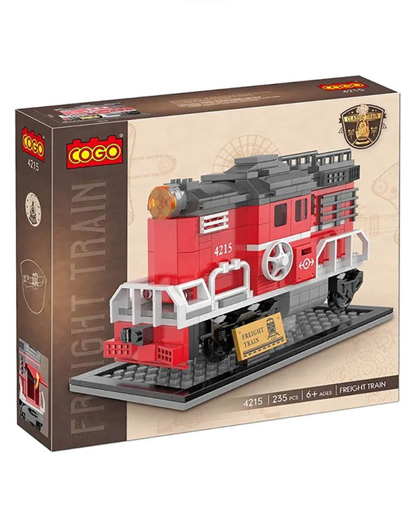 Cogo 4215 Classic Train Steam Train Building Blocks - 235 Pcs
