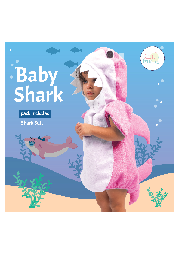 Baby Costume Baby Shark Pink Size Xxs™