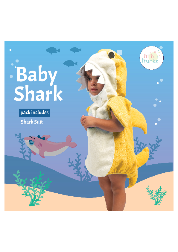 Baby Costume Baby Shark Yell.Size Xs™