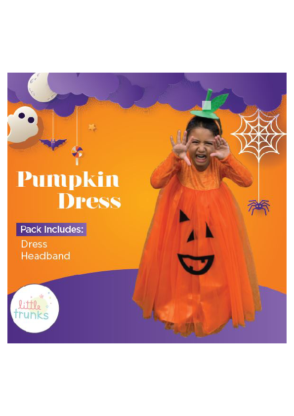 Baby Fancy Dress Pumpkin Dress Xxs