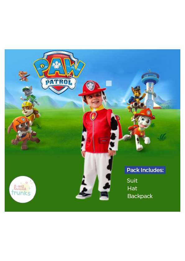 Boys Cost Cha Paw Patrol Red Size M™