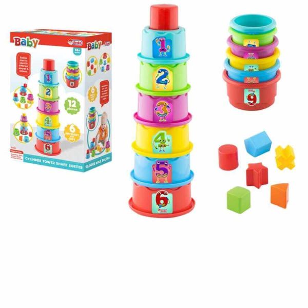 Dede Cylinder Tower Shape Sorter