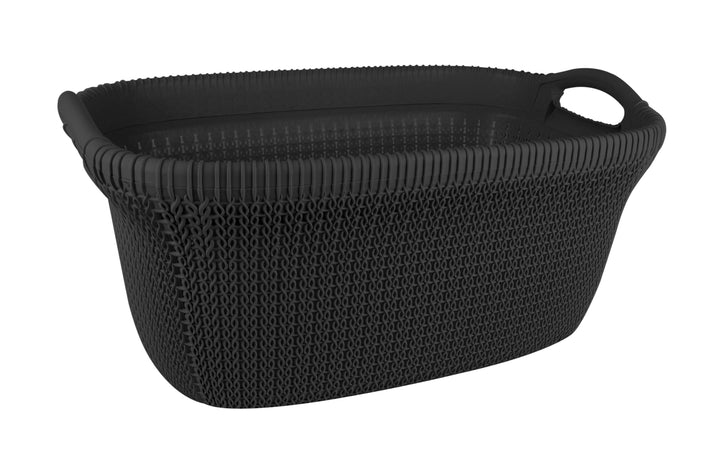  Laundry Basket Palm Oval Black