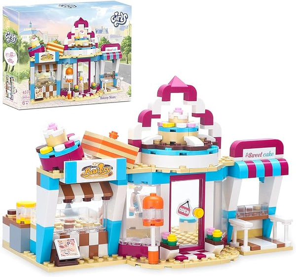 Cogo 348Pcs Bakery Shop Blocks Educational Building Block Plastic 