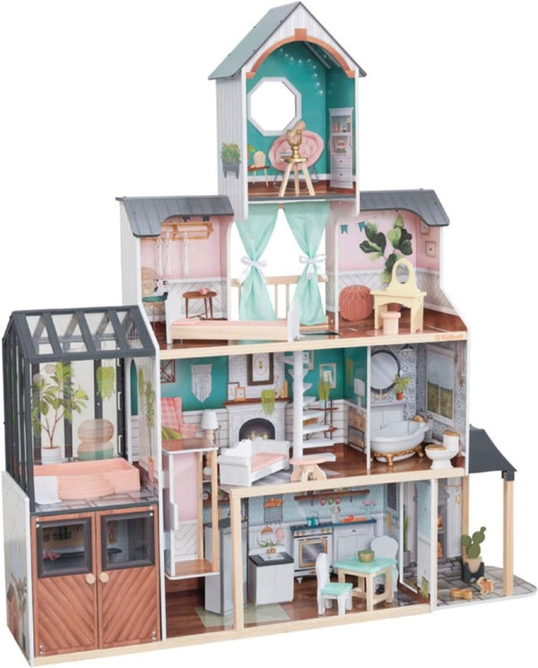 Kidkraft Celeste Mansion Wooden Dollhouse With Ez Kraft