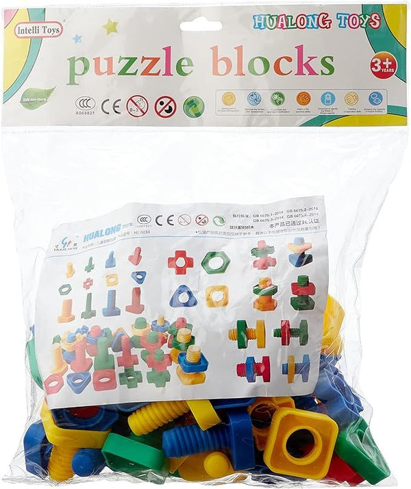 Constructor Puzzle Blocks Assorted Shapes - Large 