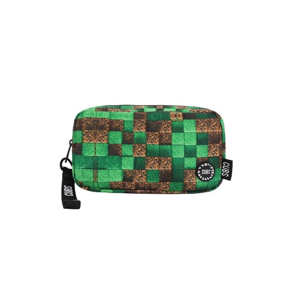 CUBS Mine Craft Pencil Case | Green Brown