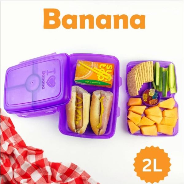 Banana Lunch Box 2L | Purple