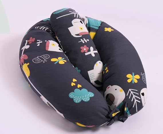 Multipurpose Breastfeeding Pillow And Bottle Feeding Baby Bed C Shape For Newborn | Multicolor