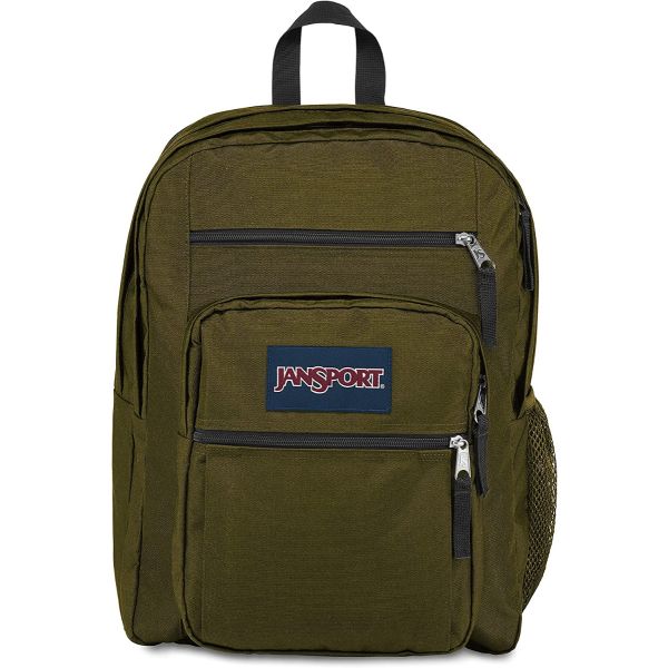 Jansport Big Student Army Green Backpack | Dark Green