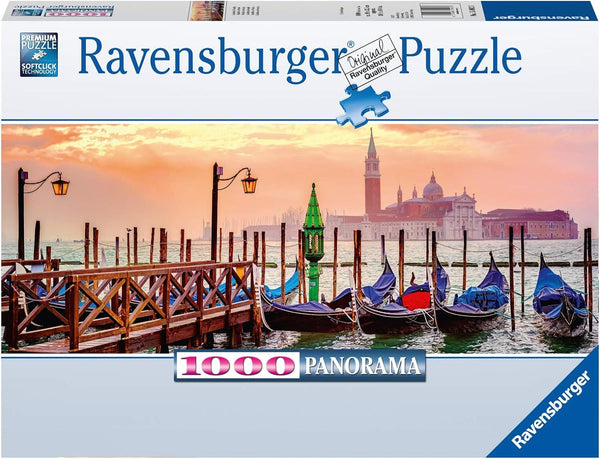 Ravensburger Panorama Gondolas In Venice Puzzle - 1000Pcs