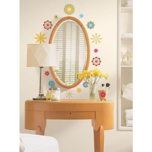 Graphic Flowers Wall Stickers