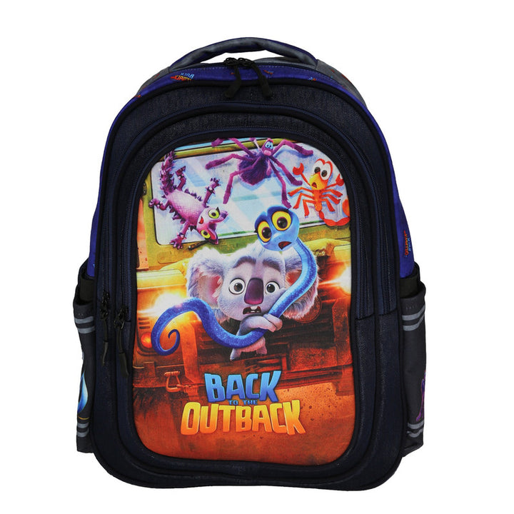 School backpack model 10 back outback blue