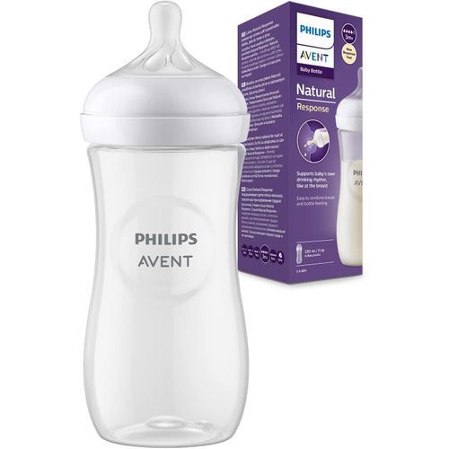 Philips Avent Natural Bottle Response (1M+) 260ml- 1 Pack | Transparent