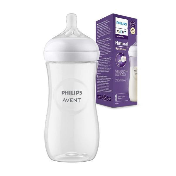 Philips Avent Natural Bottle Response (3m+) 330ml- 1 Pack | Transparent