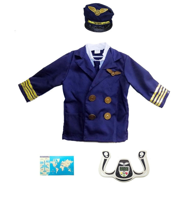 Pilot Boys' Costume with Accessories