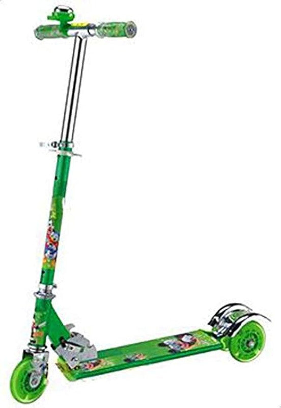 Kick Scooter With Bell 3 Wheel Kids | Green